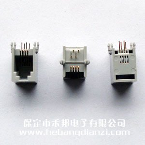 RJ11座 4P臥式