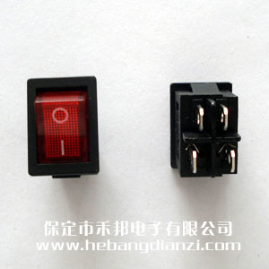 KCD1-104船型開關(guān) 紅色