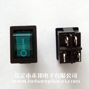 KCD1-104船型開關(guān) 綠色