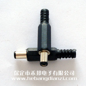 DC單孔電源插頭 內(nèi)徑2.1