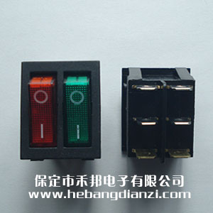 KCD8-212N雙聯(lián)船型開關 紅綠色